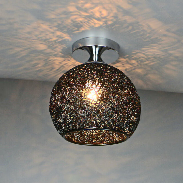 Modern Dome Semi-Flush Ceiling Light