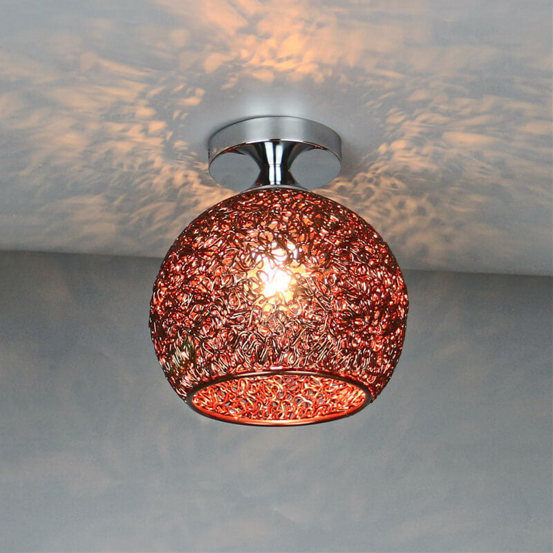 Modern Dome Semi-Flush Ceiling Light
