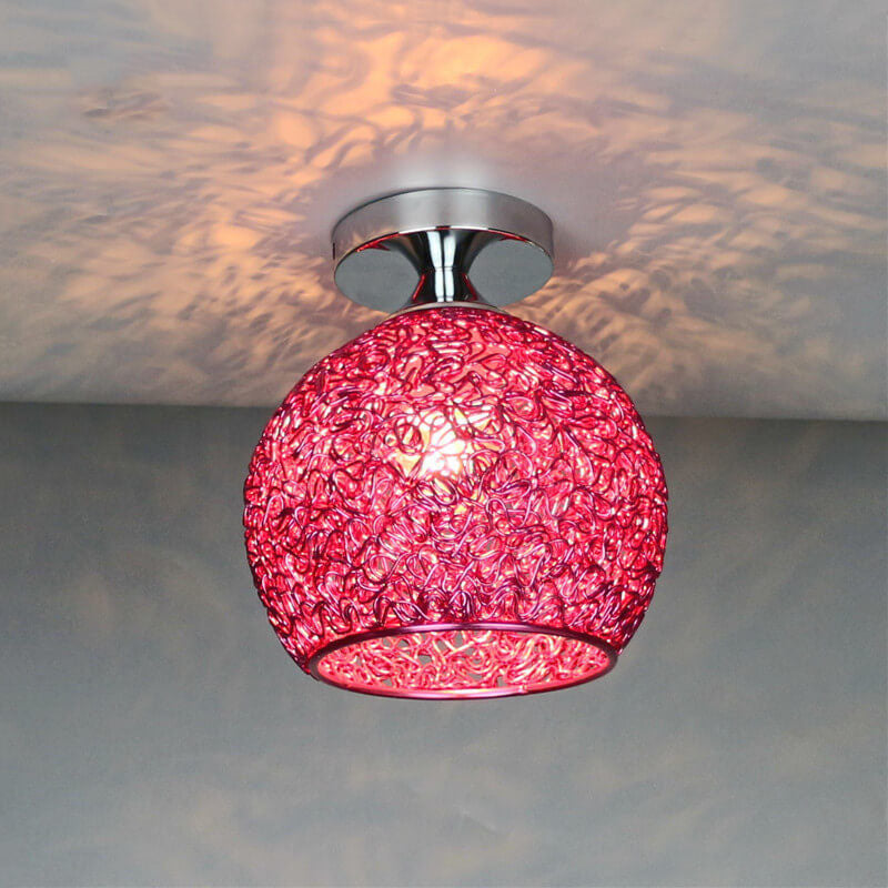 Modern Dome Semi-Flush Ceiling Light