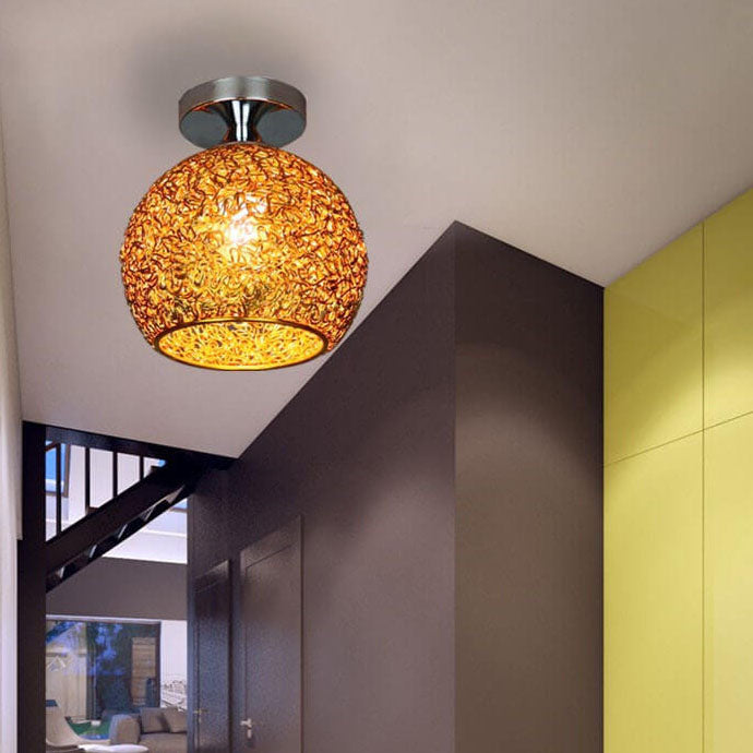 Modern Dome Semi-Flush Ceiling Light