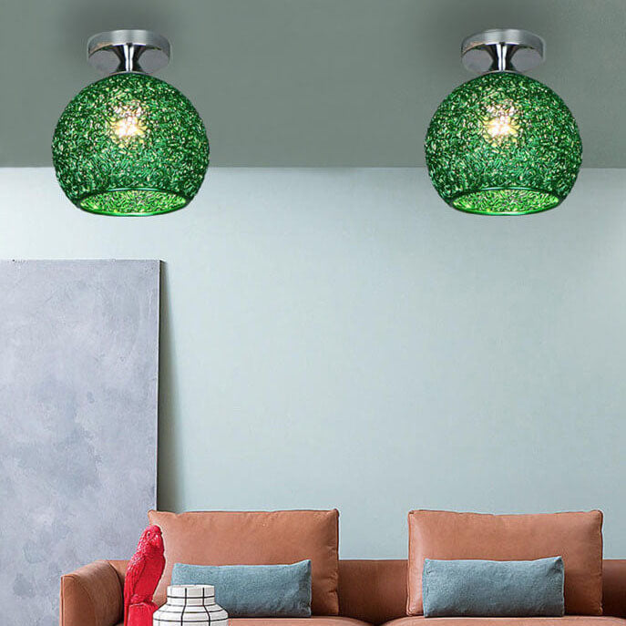 Modern Dome Semi-Flush Ceiling Light