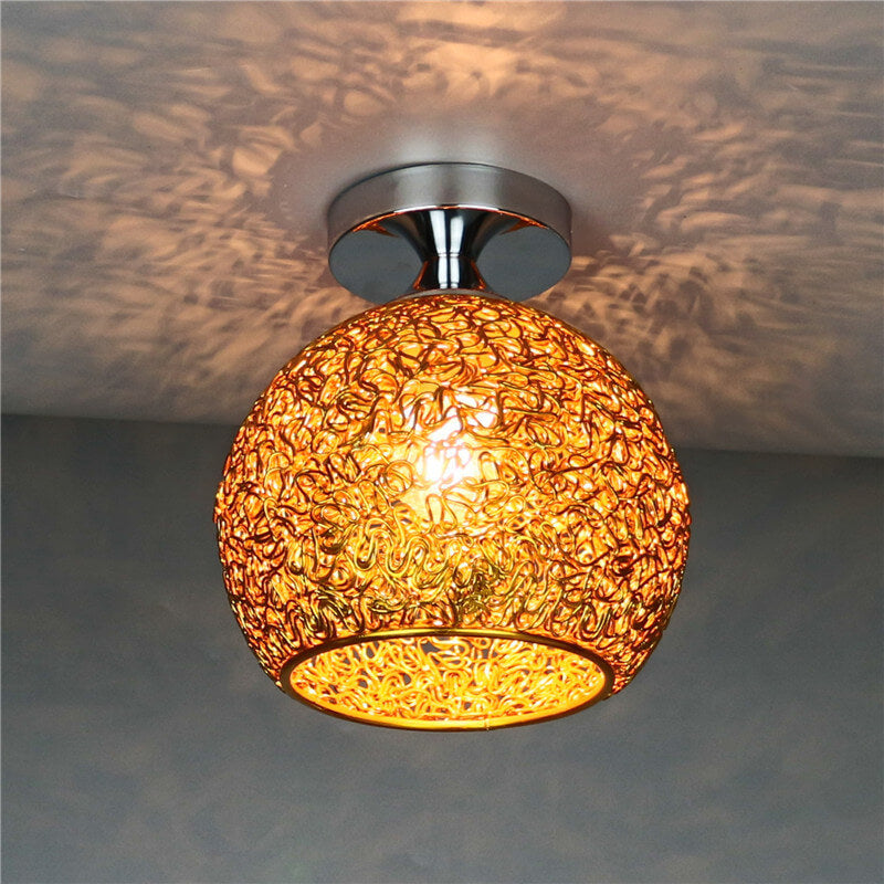 Modern Dome Semi-Flush Ceiling Light