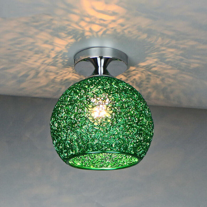 Modern Dome Semi-Flush Ceiling Light