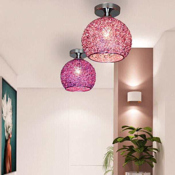 Modern Dome Semi-Flush Ceiling Light