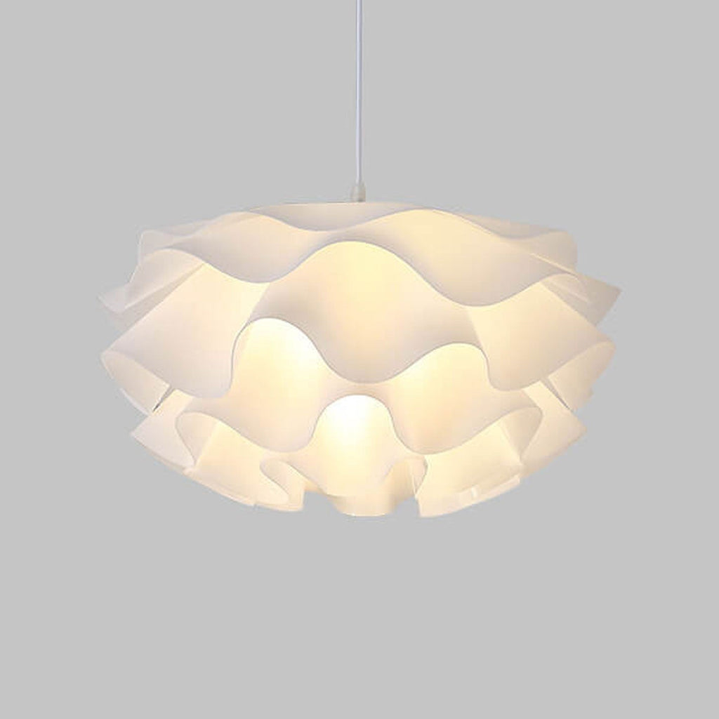 Modern Minimalist Iron Acrylic Floral Petal 1-Light Pendant Light for Living Room