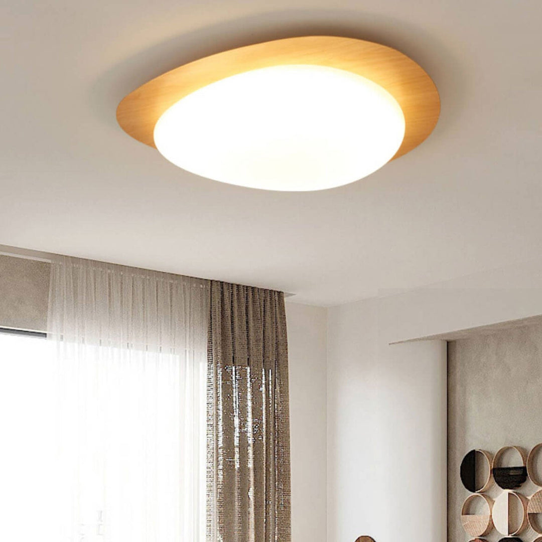 Nordic Wood LED Flush Mount Ceiling Light