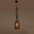 Industrial Retro Metal Birdcage 1-Light Lantern Pendant Light