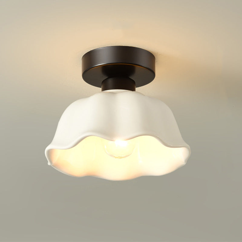 Modern Iron Semi-Flush Ceiling Light