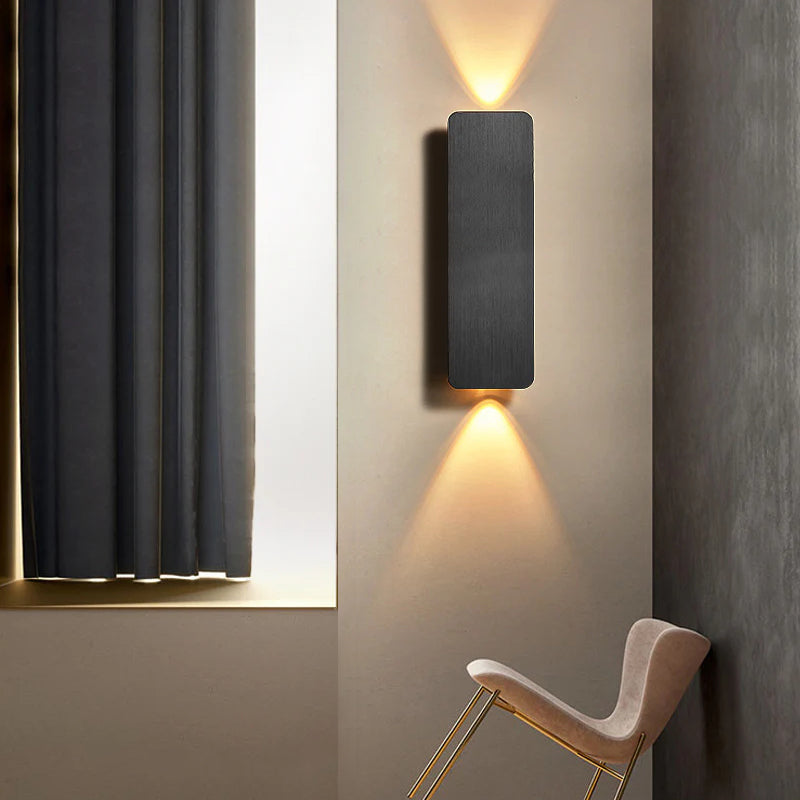 Small Minimalist Square Aluminum LED Wall Sconce