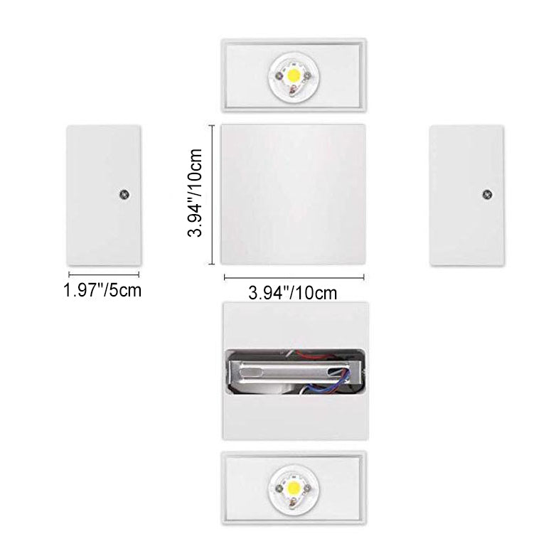 Minimalist Cube Aluminum Waterproof LED Wall Sconce
