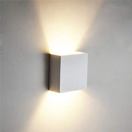 Minimalist Cube Aluminum Waterproof LED Wall Sconce