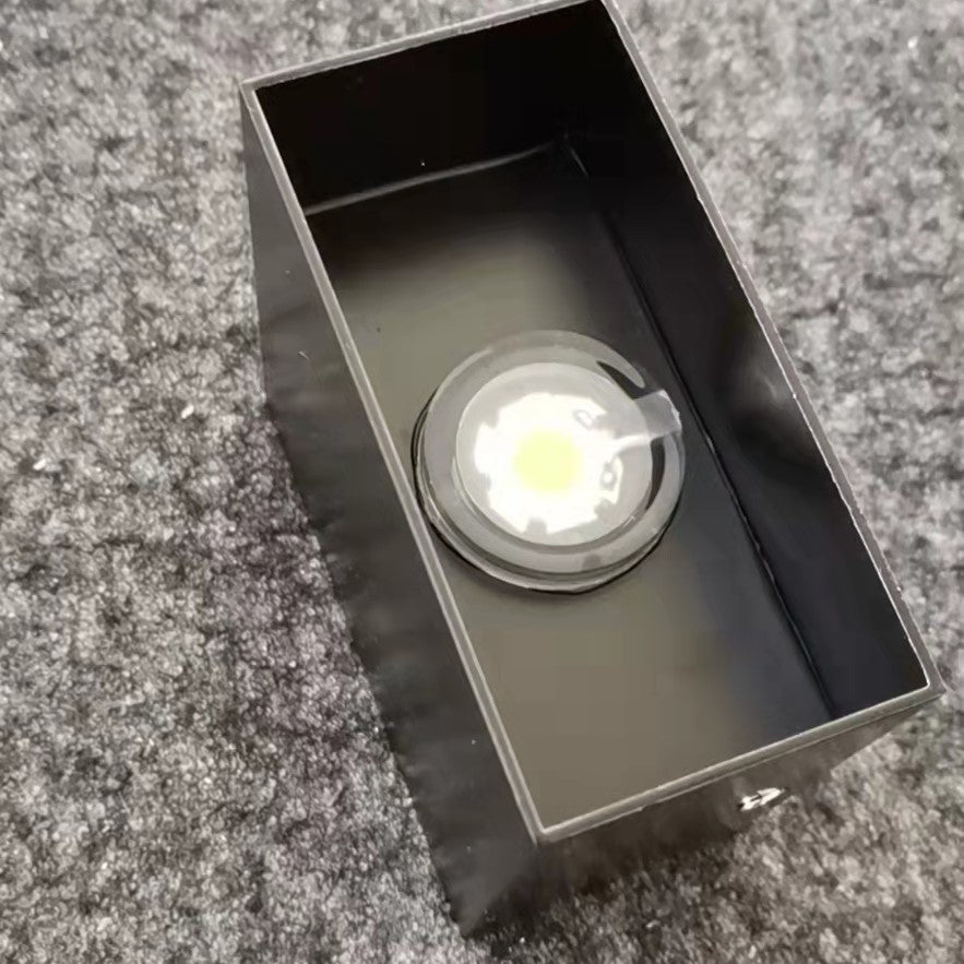 Minimalist Cube Aluminum Waterproof LED Wall Sconce