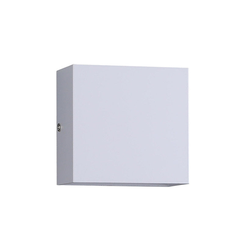 Minimalist Cube Aluminum Waterproof LED Wall Sconce