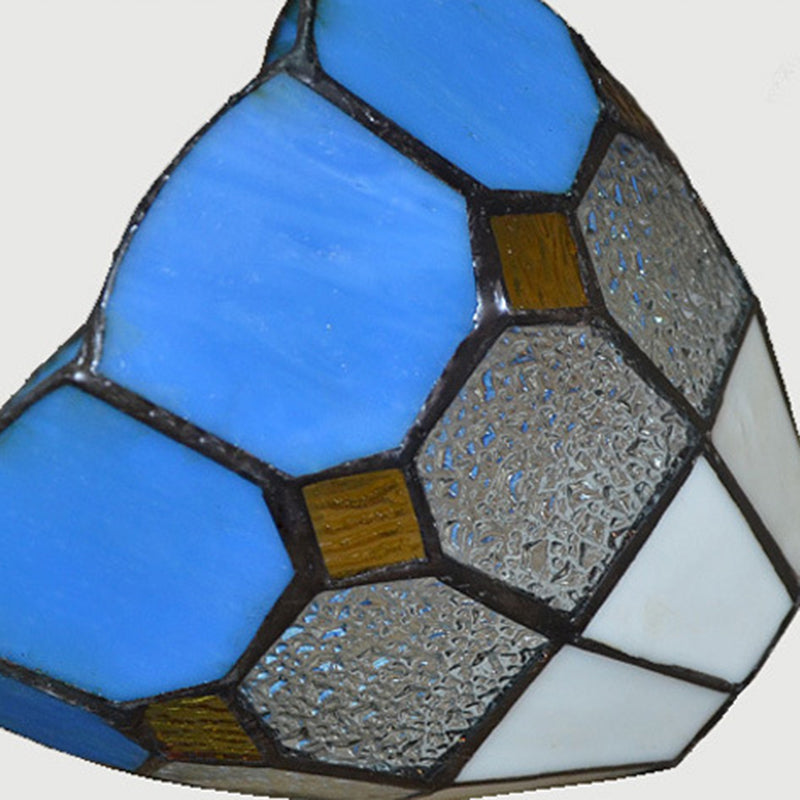 Traditional Glass Semi-Flush Ceiling Light