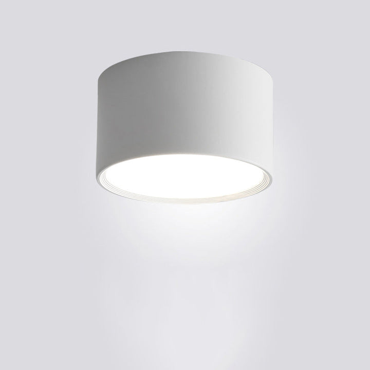 Minimalist Cylinder Aluminum LED Flush Mount Ceiling 2
