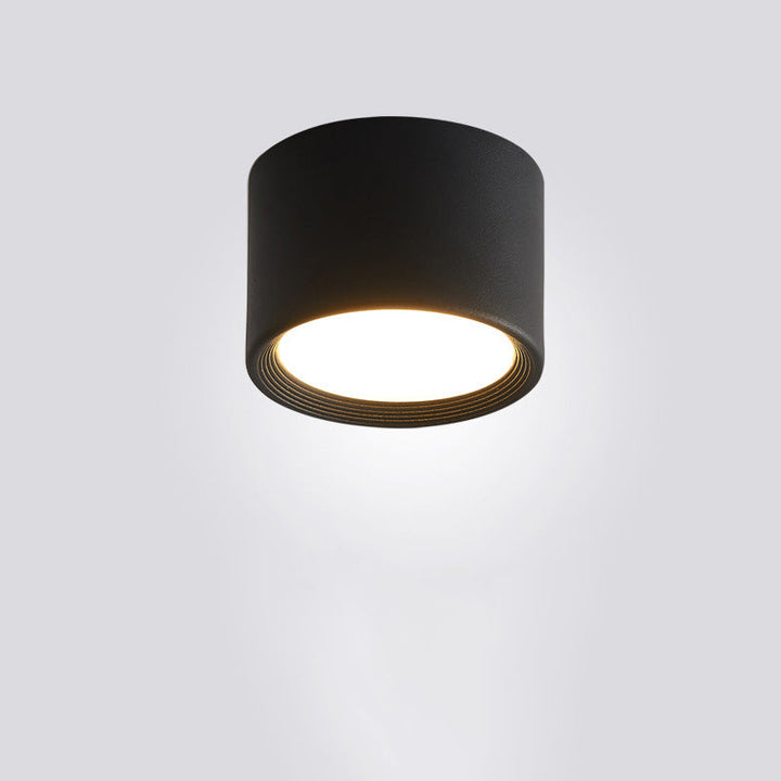 Minimalist Cylinder Aluminum LED Flush Mount Ceiling 2
