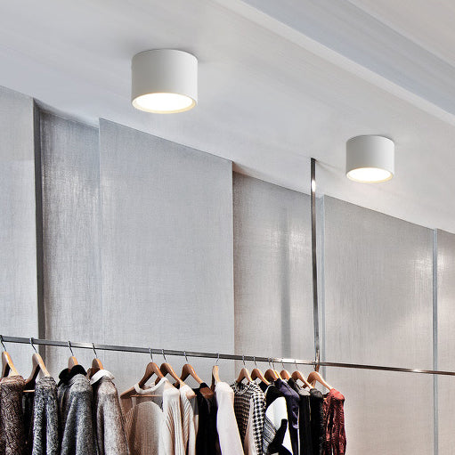 Minimalist Cylinder Aluminum LED Flush Mount Ceiling 2