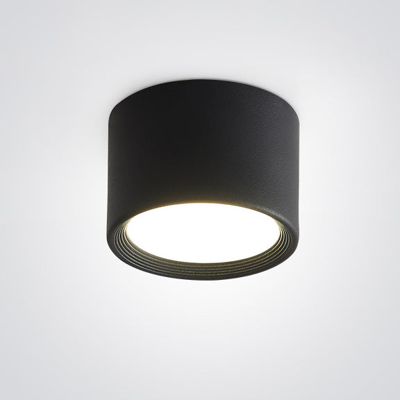 Minimalist Cylinder Aluminum LED Flush Mount Ceiling 2