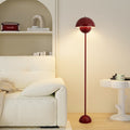 Contemporary Scandinavian Mushroom Hardware Iron Lampshade 1 - Light Standing Floor Lamp For Living Room