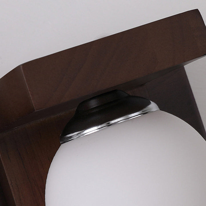 Contemporary Solid Wood 3-Light Vanity Light