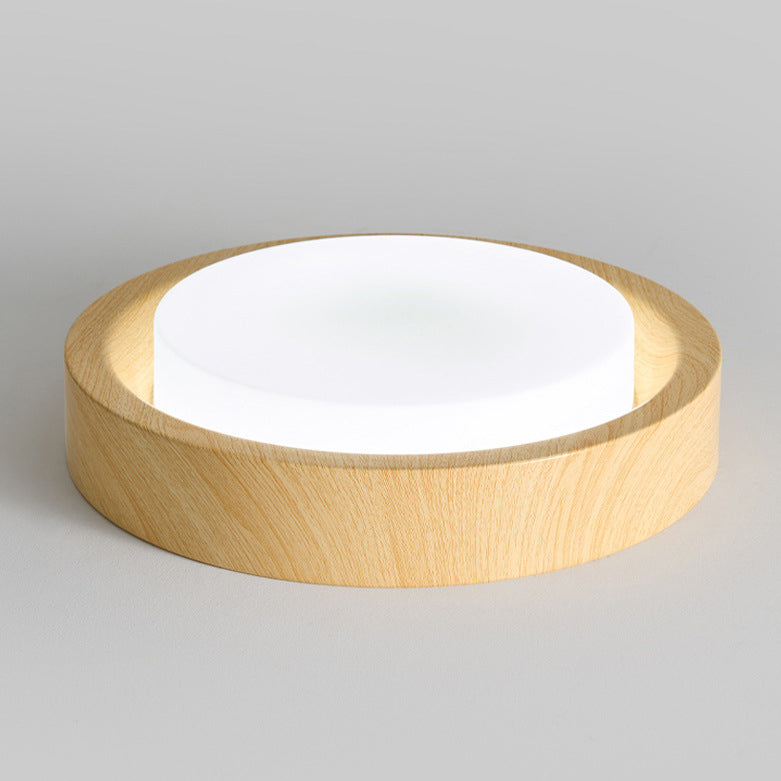 Contemporary Round Glass LED Flush Mount Ceiling Light