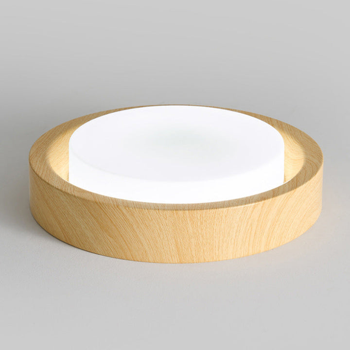 Contemporary Round Glass LED Flush Mount Ceiling Light