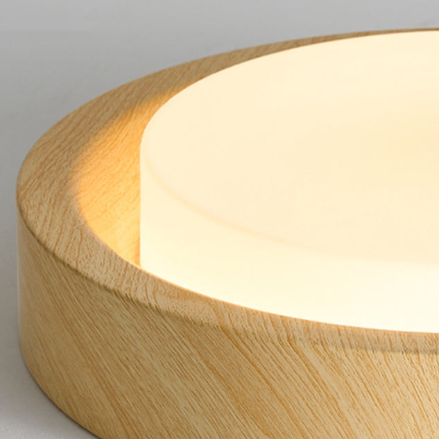 Contemporary Round Glass LED Flush Mount Ceiling Light