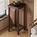 Traditional Chinese Square Nan Bamboo Console Table 1/2-Tier For Living Room