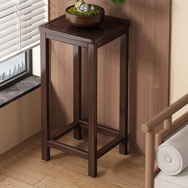 Traditional Square Bamboo Console Table