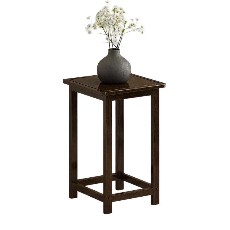 Traditional Square Bamboo Console Table