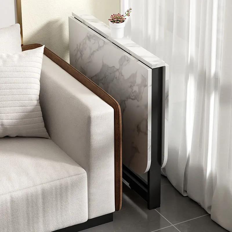 Minimalist Rectangular Iron Foldable Dining Table