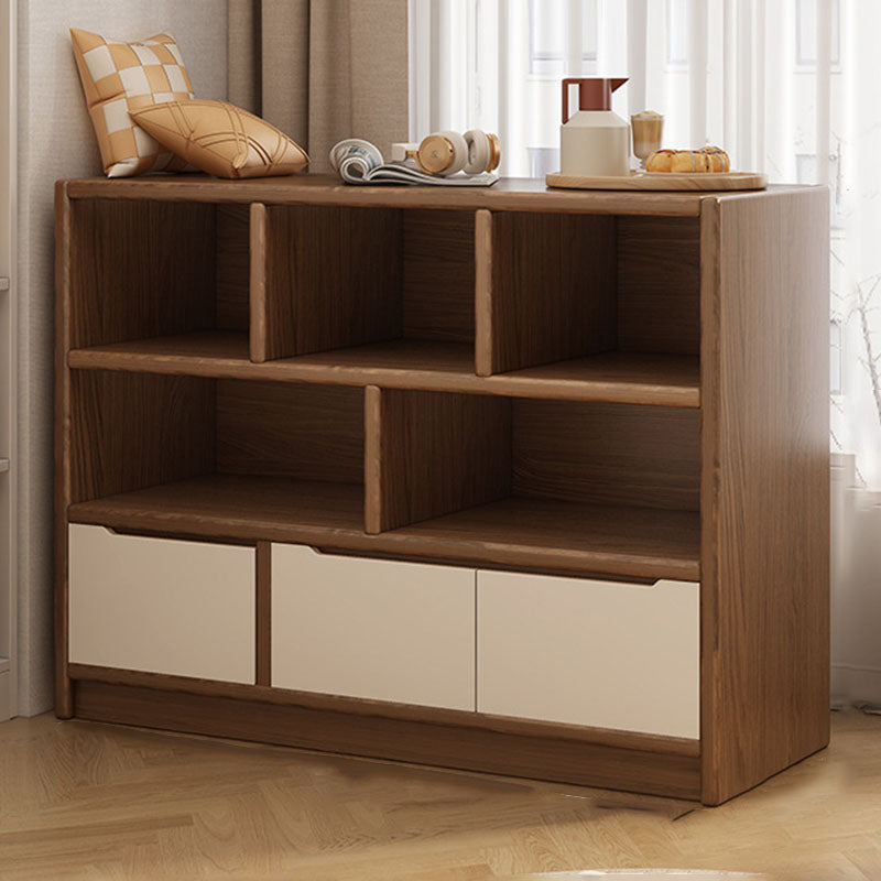 Modern Minimalist Solid Wood Eco Board Rectangular Storage Cabinet With 3 Cabinets For Living Room & Office