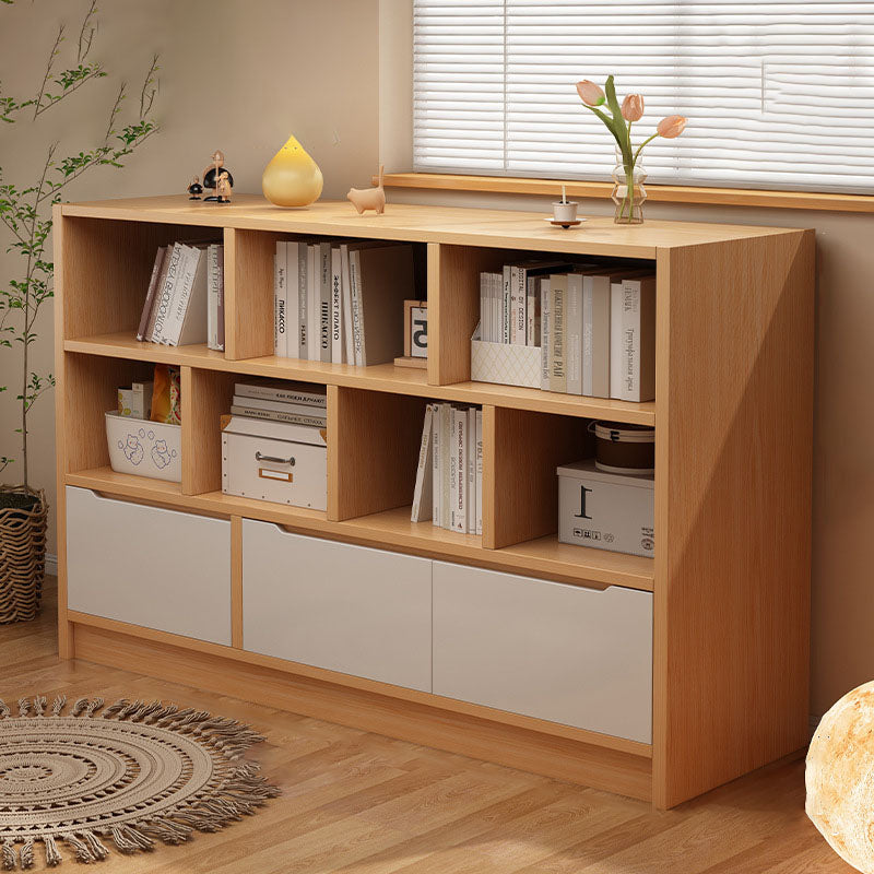 Modern Minimalist Solid Wood Eco Board Rectangular Storage Cabinet With 3 Cabinets For Living Room & Office