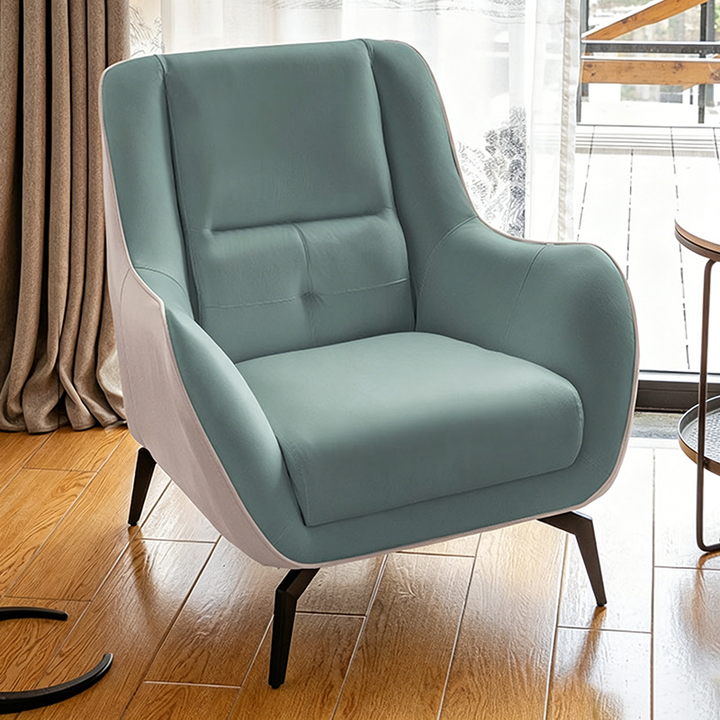 Nordic Square Fabric Accent Chair