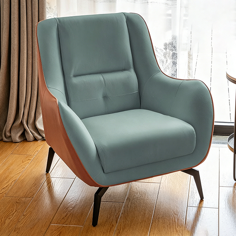 Nordic Square Fabric Accent Chair