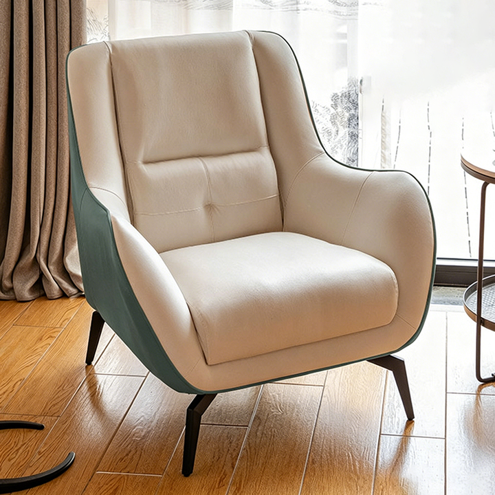 Nordic Square Fabric Accent Chair