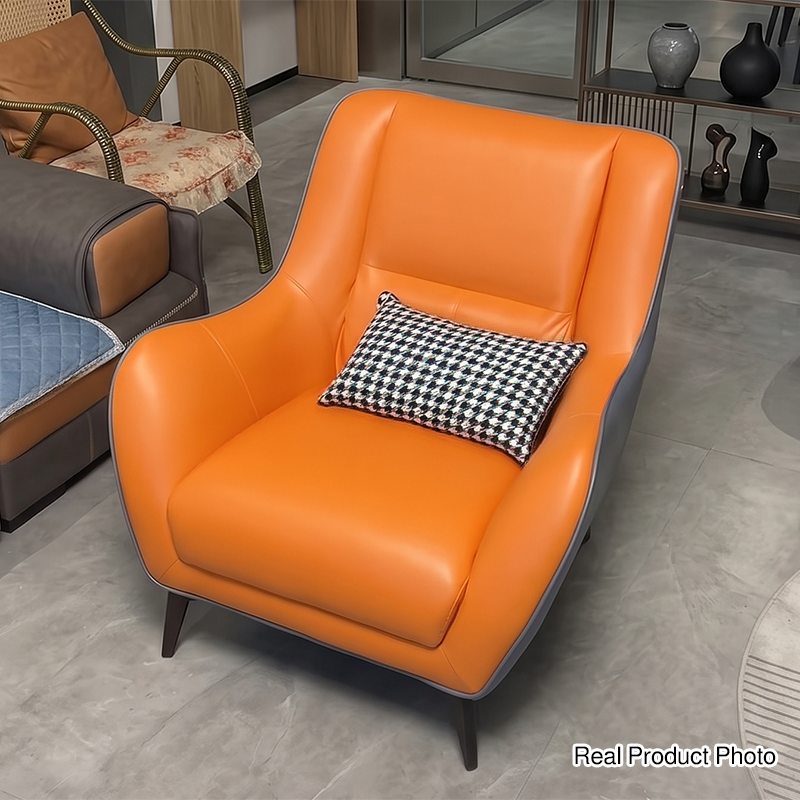 Nordic Square Fabric Accent Chair