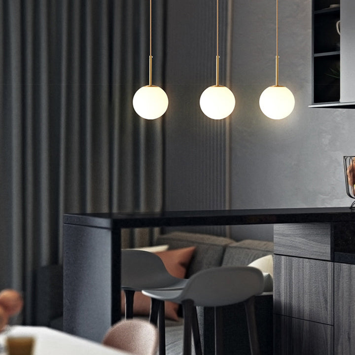 Ball Minimalist Round Glass Pendant Light