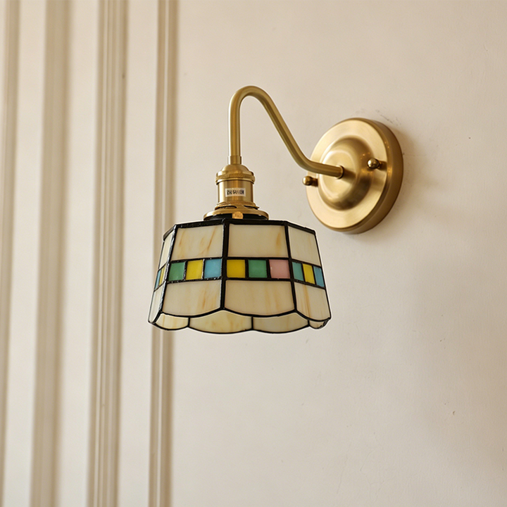 Traditional Round Copper Wall Sconce