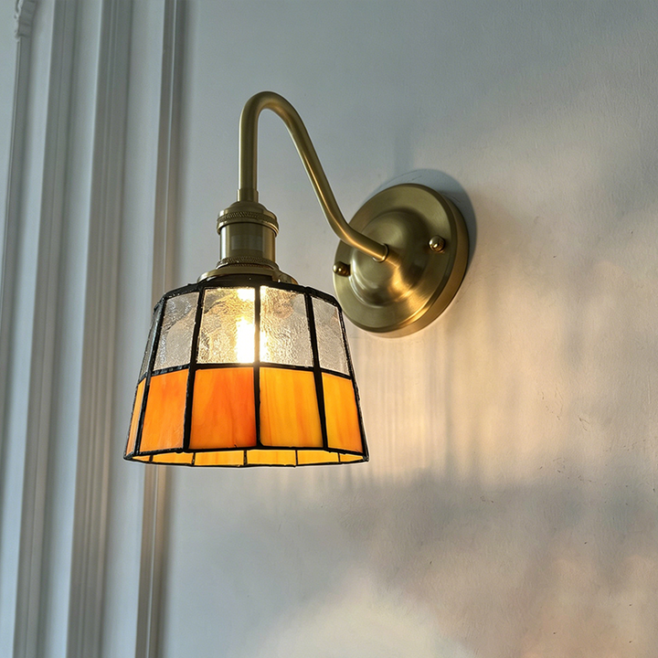 Traditional Round Copper Wall Sconce