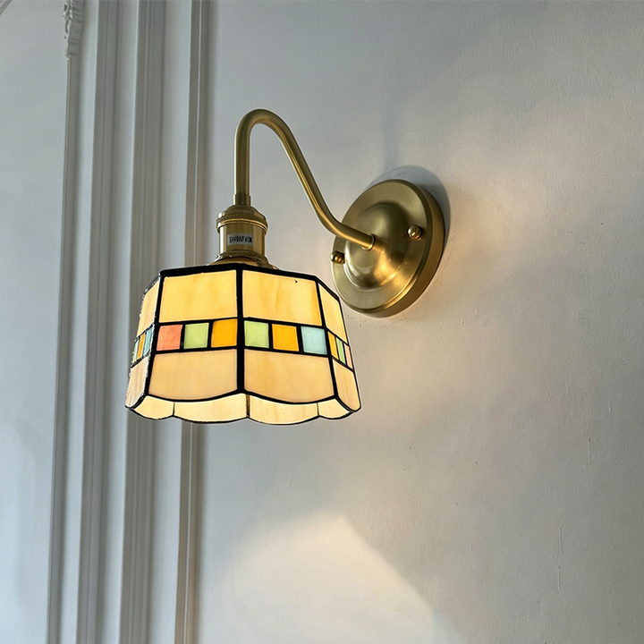 Traditional Round Copper Wall Sconce