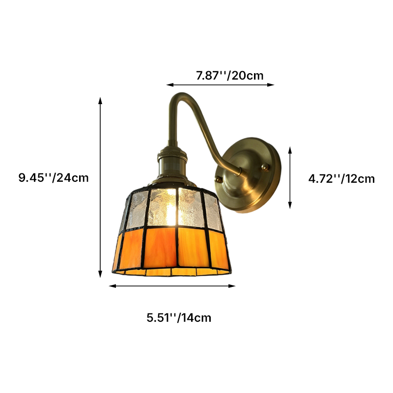 Traditional Round Copper Wall Sconce