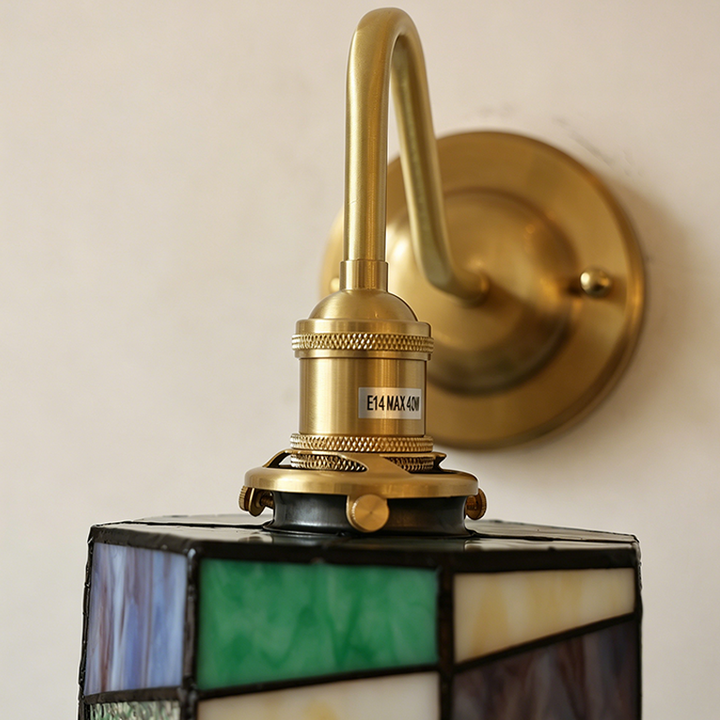 Traditional Round Copper Wall Sconce