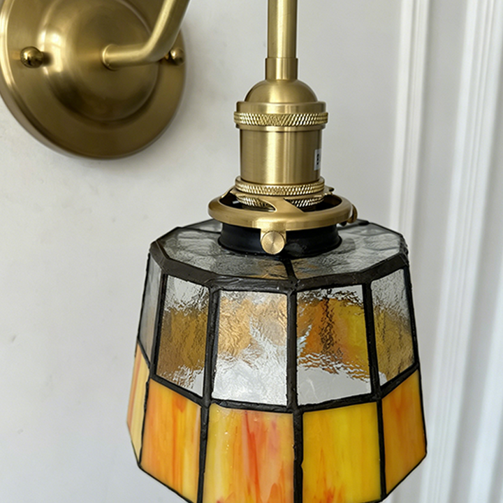 Traditional Round Copper Wall Sconce