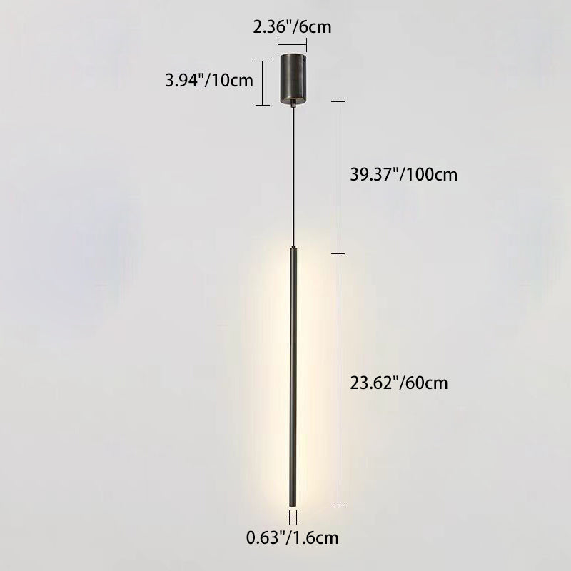 Minimalist Cylinder Aluminum LED Pendant Light