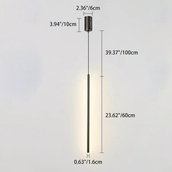 Minimalist Cylinder Aluminum LED Pendant Light