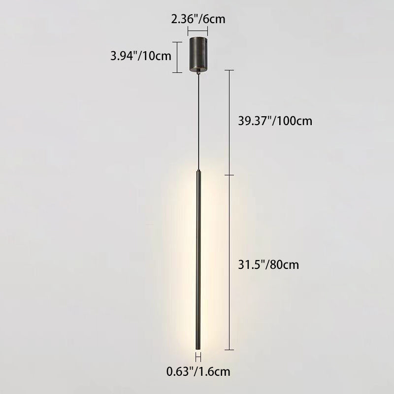 Minimalist Cylinder Aluminum LED Pendant Light