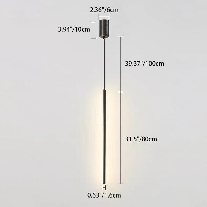Minimalist Cylinder Aluminum LED Pendant Light