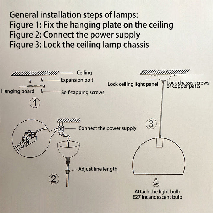 Traditional Ceramic Pendant Light
