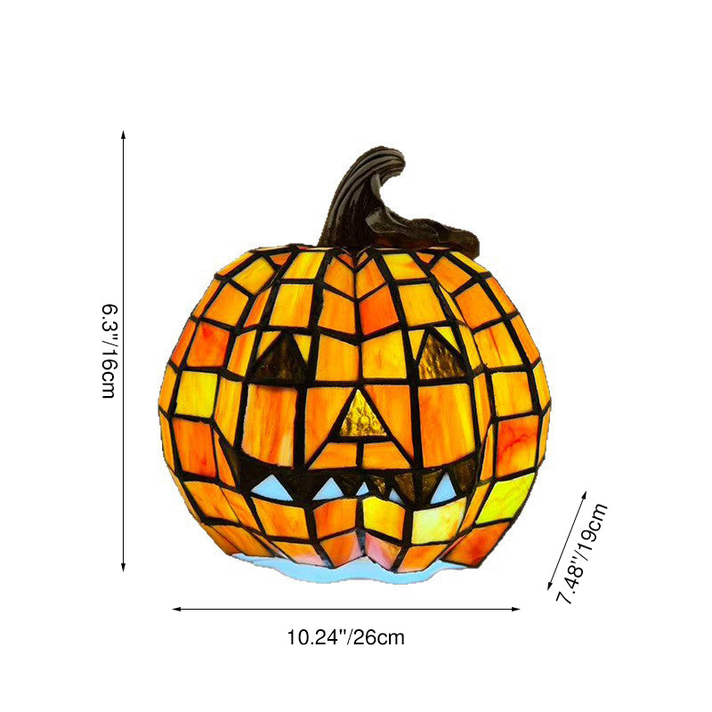 Pumpkin Glass Kids Night Light Lamp